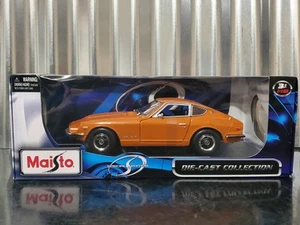 1971 Datsun 240Z Maisto 1:18 Scale Diecast Metal Car Model Orange - Picture 1 of 19