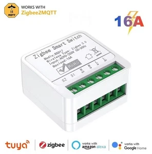 ZigBee 3.0 MINI Smart Schalter | 230V 16A | Google | Tuya | Alexa | HUE | NEU! - Bild 1 von 6
