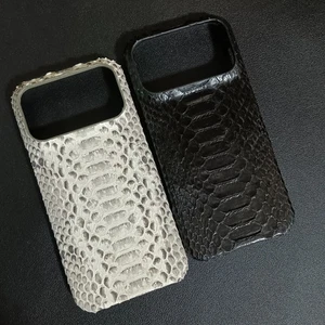Genuine Real Python Leather Case For iPhone 16 17 Pro Max Snake Skin Hard Cover - Picture 1 of 27