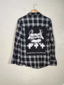 Metallica Plaid Button Down - Imagen 1 de 5