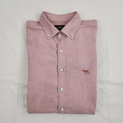 Rodd And Gunn Shirt Mens 2XL Light Red Long Sleeve Button Down Solid Embroidered - Image 1 of 4