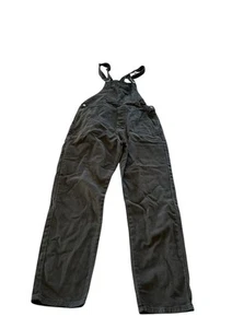 Rollas Women’s Overalls Size M Black Trade Work Pockets Relaxed Fit City Casual - Picture 1 of 7