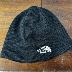 The North Face Black Knit Fleece-Lined Beanie Hat - One Size Unisex Ships Fast! - Picture 1 of 4
