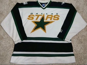 Vintage 1990s Dallas Stars Starter Hockey Jersey White Size Large - Picture 1 of 7