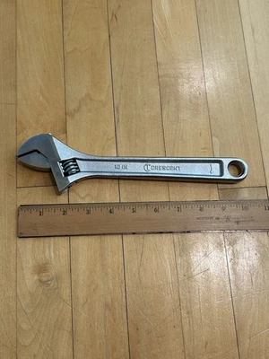 Media Luna Ajustable Crestoloy Llave Forjada Aleación Acero 10 Pulgadas Nuevo Antiguo Stock Foto 1 de 4