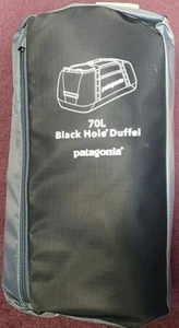Patagonia Borsone Buco Nero, 70L, Blu Fumoso, Lievi Segni sulla Borsa, Nuovo - Foto 1 di 5
