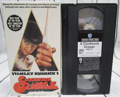 Stanley Kubrick's 1971 Clockwork Orange (VHS, 1991) Clean and Tested - Изображение 1 из 4