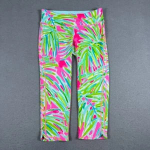 Lilly Pulitzer Luxletic 21" Weekender M Beckon Blue Jungle Utopia Pant Legging M - Bild 1 von 6