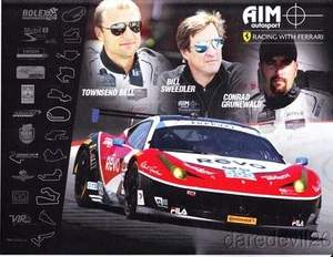 2014 AIM Autosport Ferrari 458 Italia GTD Petit Le Mans IMSA TUSC Heldenkarte - Bild 1 von 1