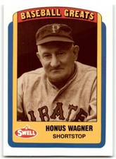 1990 SWELL BASEBALL GREATS HONUS WAGNER PITTSBURGH PIRATES #50