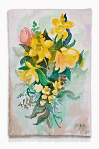 Margret Hofheinz-Döring 1910-1994 - Aquarellfarben - 'Frühlingsstrauß' - 1988 - Bild 1 von 9
