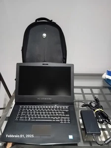 Dell Alienware 15 R3 FHD i7-7700HQ ram 32 GB 256 SSD batteria nuova zaino origin - Imagen 1 de 7