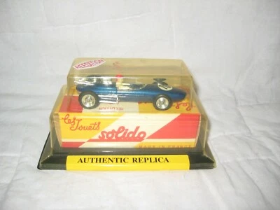 MIB Solido Indy Race Car, Blue #19 1962 Lola Climax in Original Display Case - Image 1 of 4