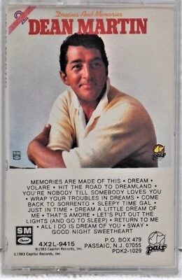 DEAN MARTIN  Dreams & Memories   Cassette   Pair PDK2-1029 - Image 1 of 4