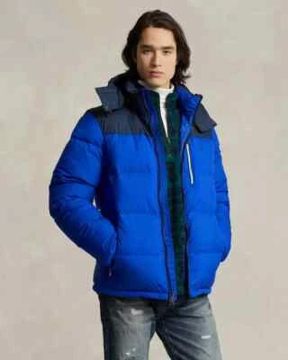 Polo Ralph Lauren The Gorham Colour-Blocked Duck Down Fill Jacket Men's SZ XL - Image 1 of 4