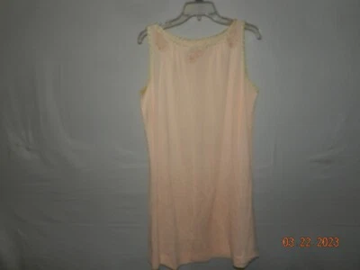 Camisón vintage Gossard Artemisa naranja melocotón 100 % nailon talla mediana años 60 Foto 1 de 4