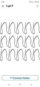 100 Metal Curtain Hooks 1 1/4" HEAVY-DUTY PIN-ON DRAPERY HOOK PINS Hang Display - Picture 1 of 6