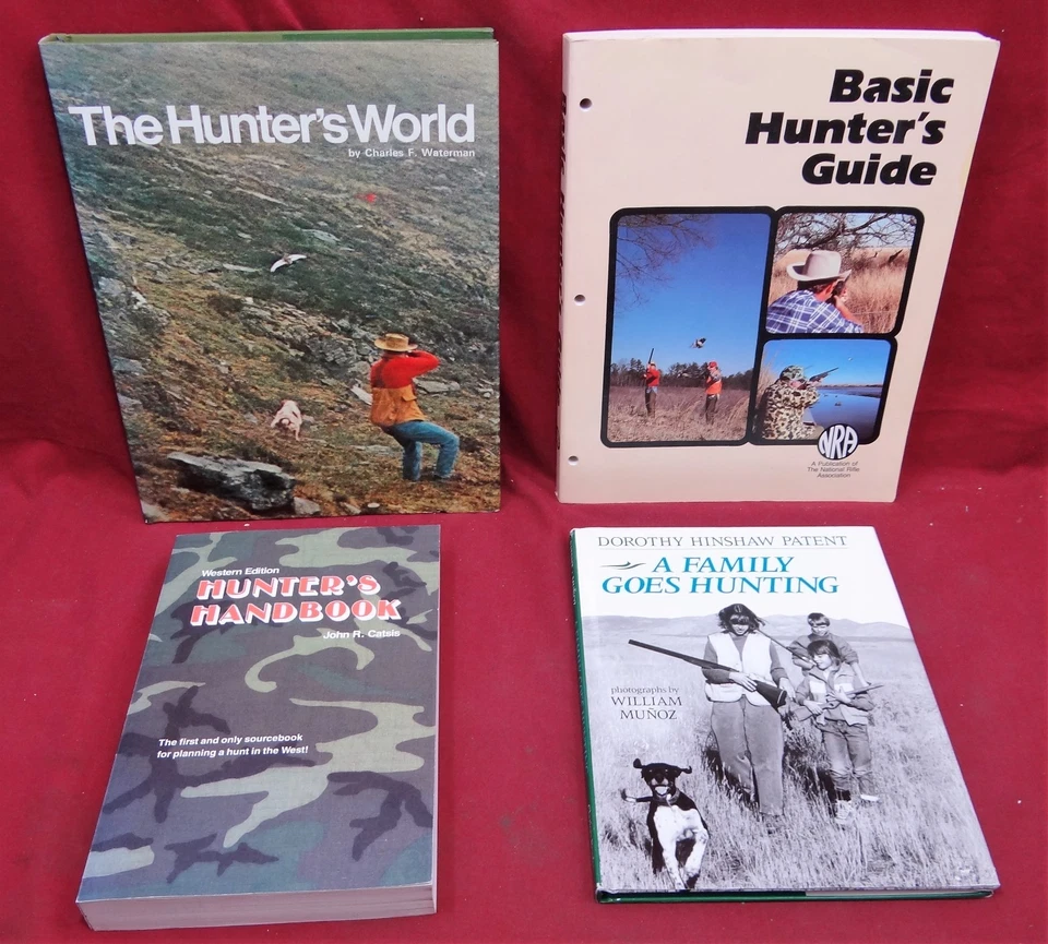 4 Book Lot-The Hunter's World/Basic Hunter's Guide/Hunter's Hdbk./Family Hunting - Image 1 of 1