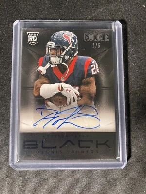 2013 Panini Black Rookie Signatures #133 Dennis Johnson Autograph 1/5 - Image 1 of 2