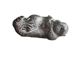 Der Wolf Skulpturen Ein Wolf Original Otter mit Baby Speckstein Figur WE Canada - Bild 1 von 15