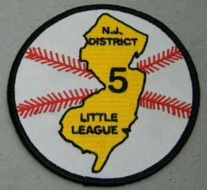 LITTLE LEAGUE BASEBALL NJ N.J. DISTRICT 5 PATCH NEW JERSEY NEW - Picture 1 of 1