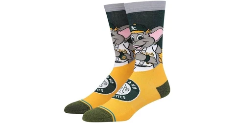 2022 Oakland Athletics A's Stance MLB Stomper Mascot Socks Large Men's 9-13 Cover