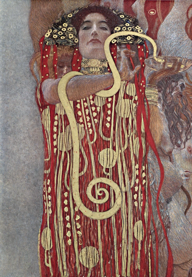 GUSTAV KLIMT HYGIENE  ART NOUVEAU GICLEE PRINT FINE CANVAS - Image 1 of 1