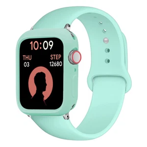 Sport iWatch Band+Protective Case for Apple Watch Ultra2/1 Series 10 9 8 7 6 5 4 - Picture 1 of 20