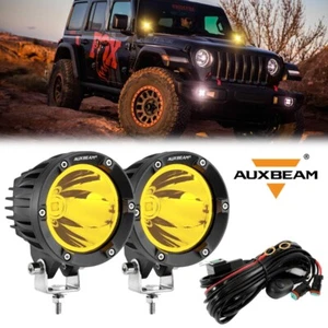 Vainas de conducción LED de luz de trabajo Auxbeam de 4 pulgadas todoterreno para Ford Bronco F-150 F-250 - Imagen 1 de 11