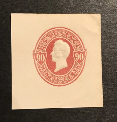 US SCOTT #U211 MNH F/C CARMINE ON WHITE CAT $115 - Image 1 of 2