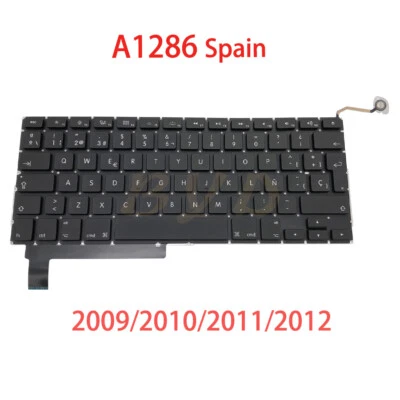 New Spain keyboard For MacBook Pro 15" A1286 Keyboard Replacement 2009-2012 Year - Image 1 of 4