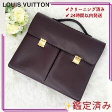 Authentic Louis Vuitton M30796 Serviette Tigre Khan Business Bag Briefcase Brown