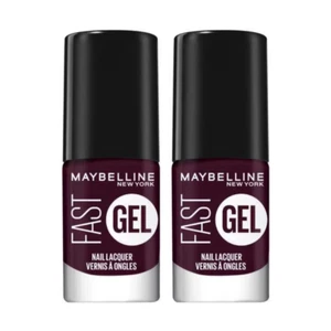 2x Maybelline Fast Gel Quick Drying Longwear Nail Lacquer 6.7ml 13 Possessed Plu - Picture 1 of 4