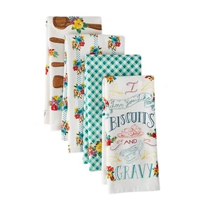 Petal Party Biscuits and Gravy Pioneer Women 4pc Kitchen Towel Set - Picture 1 of 4