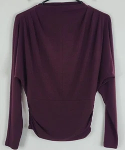 Hermosa blusa Ann Taylor nueva con etiquetas para mujer manga larga cintura gruesa talla XXS Merlot - Imagen 1 de 10