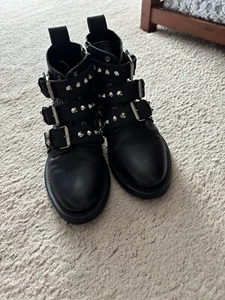 Zadig & Voltaire Laureen Spike Combat Boot - Picture 1 of 7