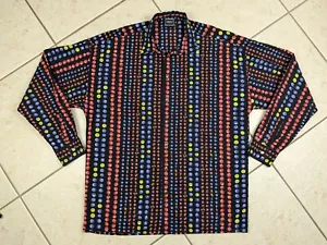 Camisa estampada de alta costura Versace Jeans vintage de los años 90 para hombre colección Berry Fruits - Imagen 1 de 21