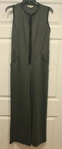 Max Studio Jumpsuit grau/anthrazit ärmellos Kunstbesatz Größe: XS - Bild 1 von 2