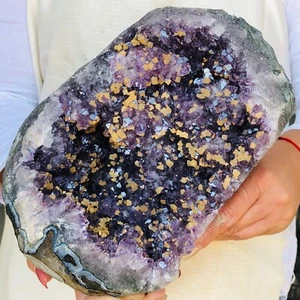 5840g Natural Agate Amethyst geode quartz Druzy crystal specimen Healing AE343 - Picture 1 of 17