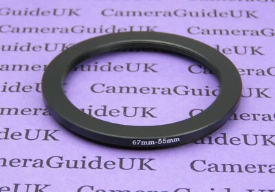 67mm-55mm Male-Female Stepping Step Down Filter Ring Adapter 67-55  - Image 1 of 2