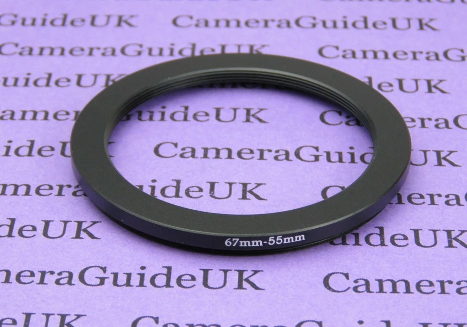 67mm-55mm Male-Female Stepping Step Down Filter Ring Adapter 67-55  - Image 1 of 2