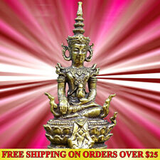 Powerful Magic Holy Phra Siam The Wa Thi Rat Thai Buddha Amulet Statue Wealth