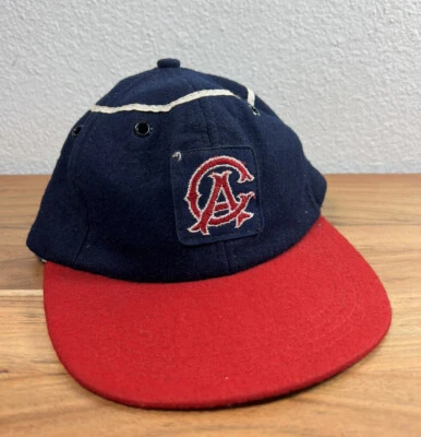 Vintage 1960's California Angels Anaheim MLB Baseball Hat Cap Wool Size XS - Image 1 of 4