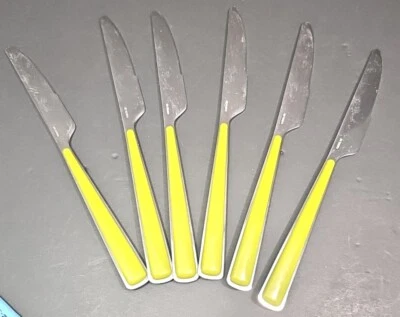 Juego 6 Cuchillos de Cena Fiesta Merengue LEMONGRASS Cuchillo de Repuesto Verde Lima Foto 1 de 4