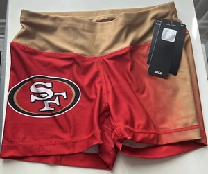 FOCO NFL Licensed San Francisco 49ers Gradient Print Bootie Shorts Adult Small - Picture 1 of 4