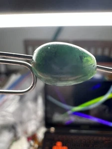 Antike PYU grün geformte Achat Perlen 13 x 9 x 8,2 mm Sammlerstück Artefakt SCHÖN - Bild 1 von 7