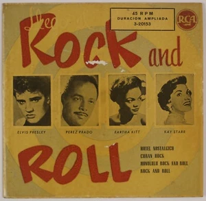 ELVIS PRESLEY, EARTHA KITT: Llegó El Rock And Roll! ’58 Spain RCA Import EP 45 - Picture 1 of 4
