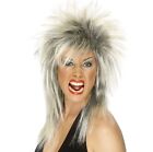 Damen 80er 80er 80er Rock Diva Kostüm Perücke blond/Wurzeln von Smiffys