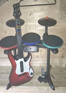 Guitar Hero Band Hero Wireless Drum And Guitar And More Controller For PS2 & PS3 - Picture 1 of 9