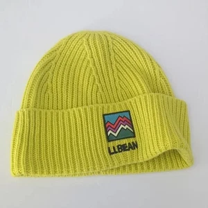L.L. Bean Wide Cuff Beanie Citron Neu mit Etikett - Bild 1 von 8